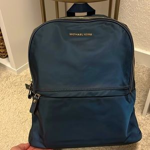 Michael Kors navy blue backpack